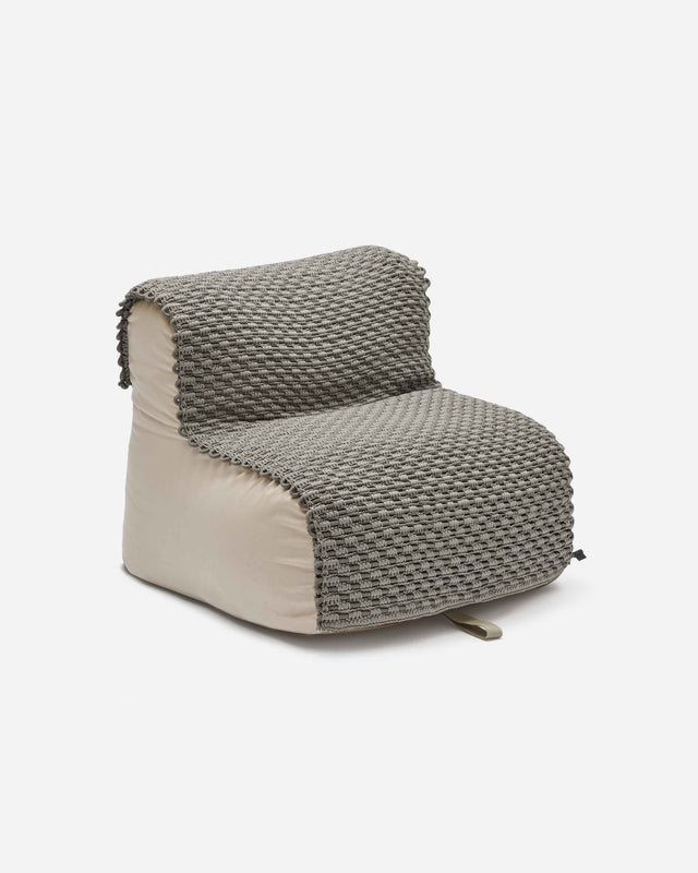 Rope Chair Pouf - Pebble Grey
