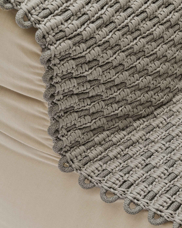 Rope Chair Pouf - Pebble Grey