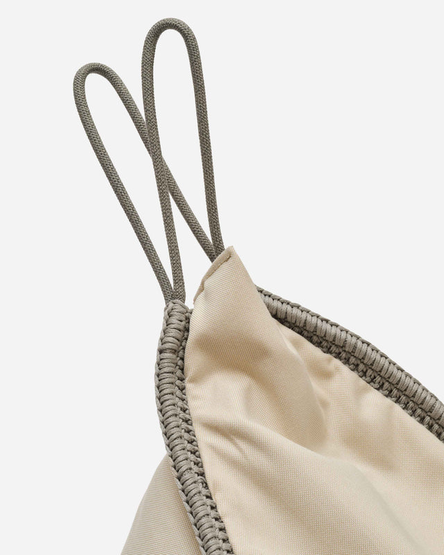 Rope Contour Triangle Pouf - Pebble Grey