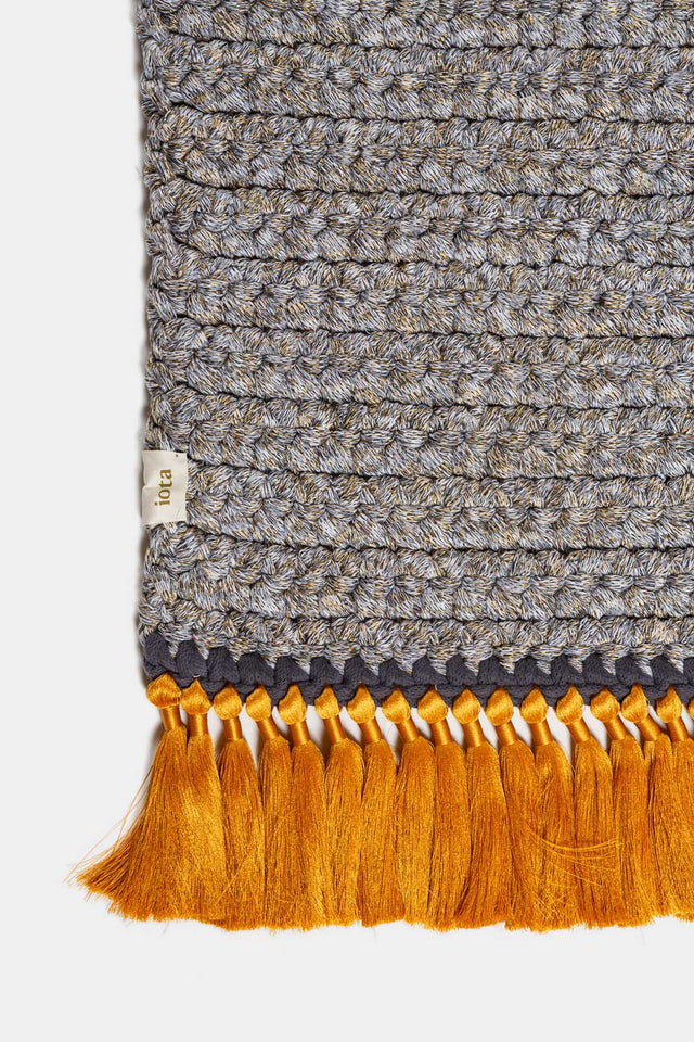 Large Thick Rug 170X240 - Grey Sand