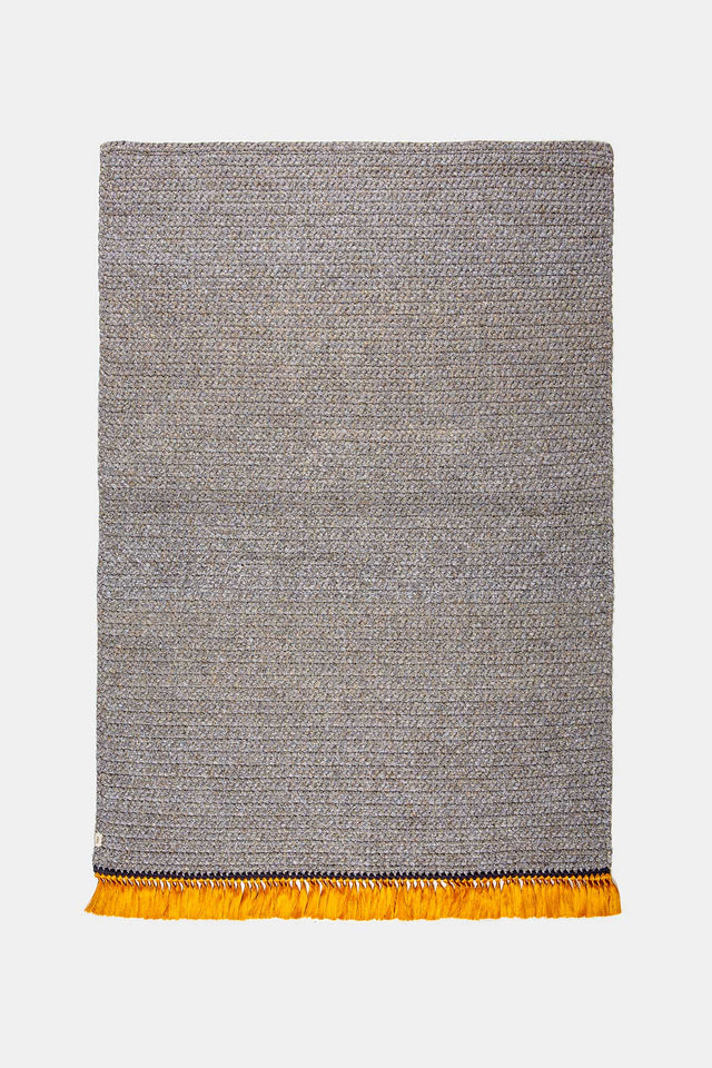 Large Thick Rug 170X240 - Grey Sand