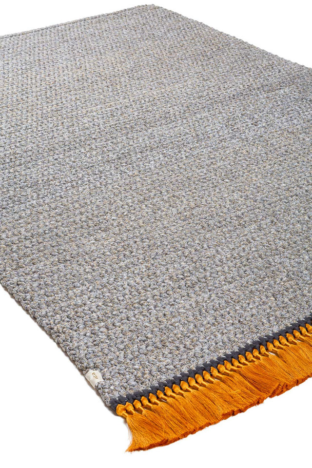 Large Thick Rug 170X240 - Grey Sand