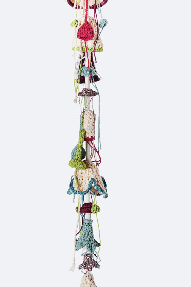 2 Arm Swing, Oak Seat - Spring Blossom