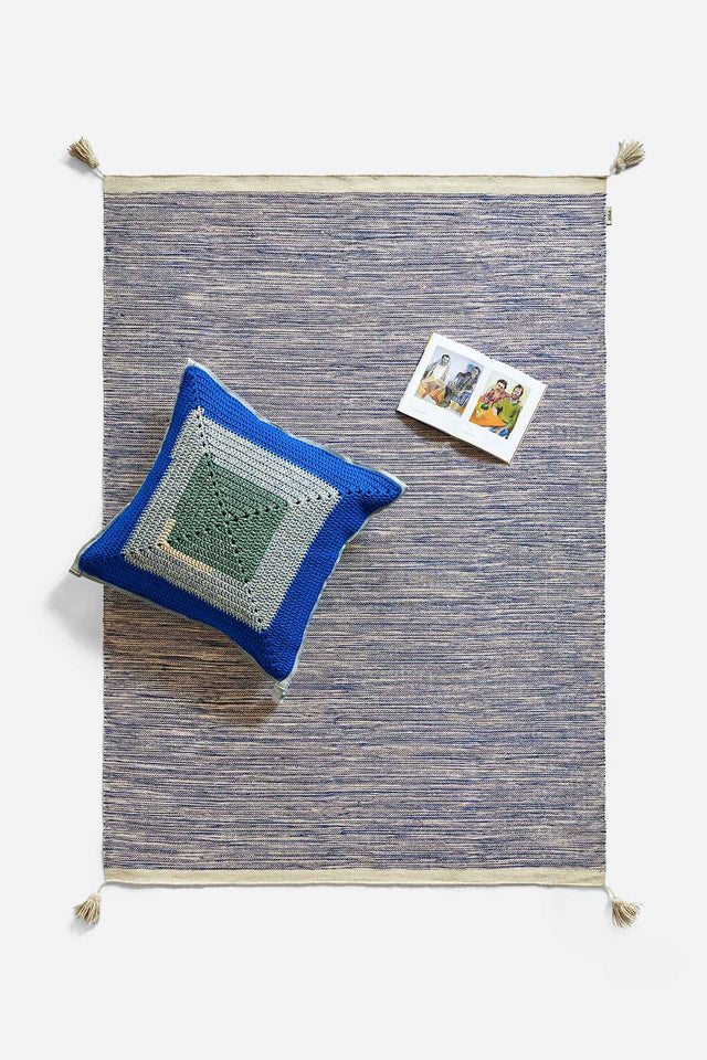 Woven Rug, Rivers 300X400 - Blue