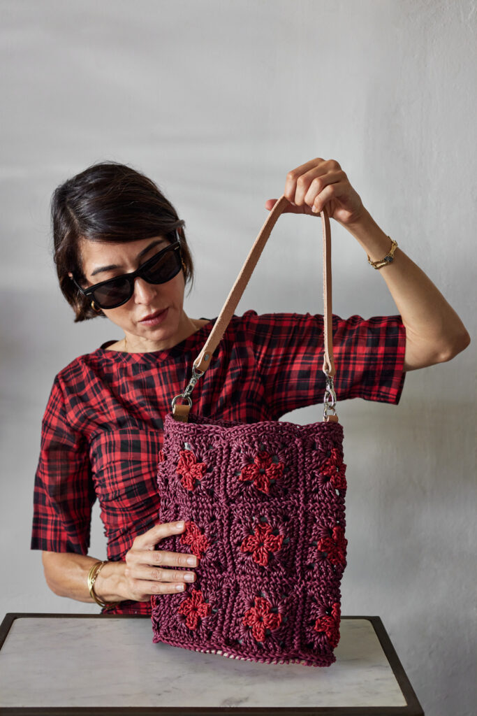 hand crochet luxury bag